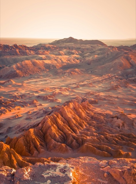 Rota dos Salares, paisagem do deserto do Atacama, no Chile
