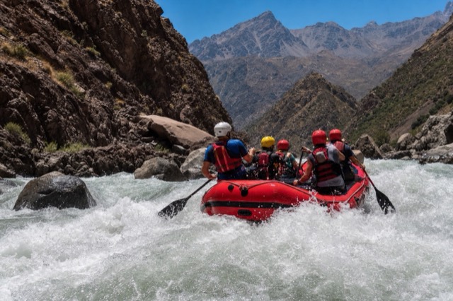 Rafting no Rio Maipo, passeio de aventura na região de Santiago