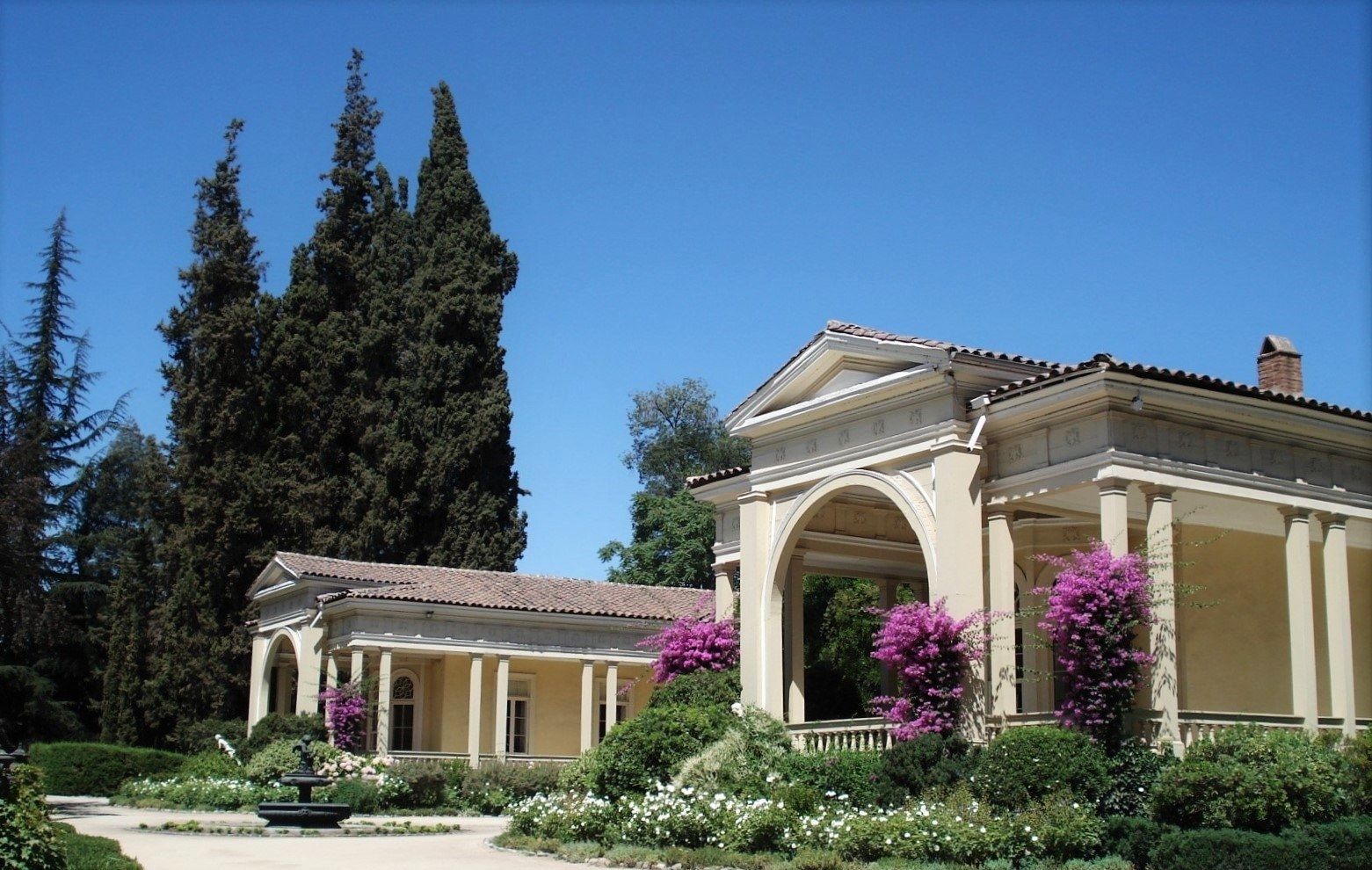 Jardim e casa da Concha y Toro